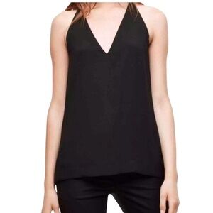 Babaton Morris blouse in black, v-neck, side slits size S excellent condition